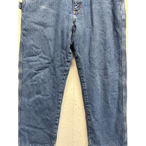 Wrangler Riggs Workwear Lined Durashield Denim Blue Heavy Jeans Men Size 36 x 30 - Picture 4 of 13